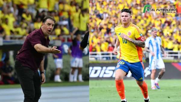 Néstor Lorenzo y James Rodríguez Foto: El Heraldo y James Rodríguez oficial