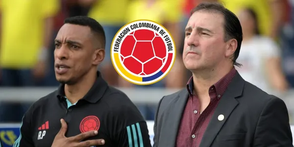 Néstor Lorenzo y Luis Amaranto Perea en un partido de Colombia. Foto tomada del medio La FM.