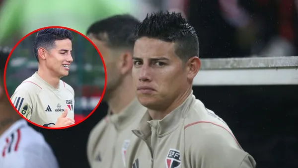 No aprende James Rodríguez y el nuevo problema que armó en Sao Paulo de Brasil