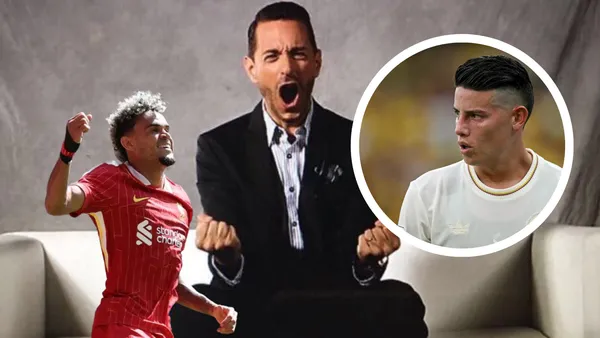 No fue James ni Lucho: este colombiano emocionó a Giralt Foto: Pablo Giralt, James Rodríguez y LFC