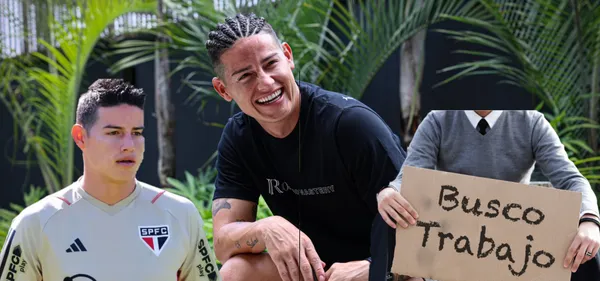 No tiene equipo, fue tronco en Sao Paulo y lo que hace James mientras busca club (Foto tomada redes sociales)