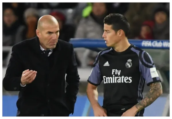 Nuevamente James Rodríguez toma protagonismo en el Real Madrid pese a que ya no es su jugador y ahora Zidane le da un nuevo golpe bajo