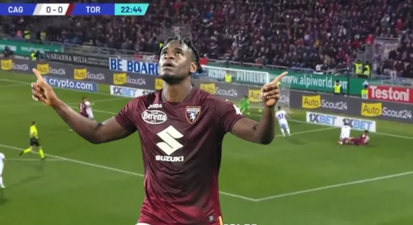 Nuevo gol de Duván Zapata en la Serie A.