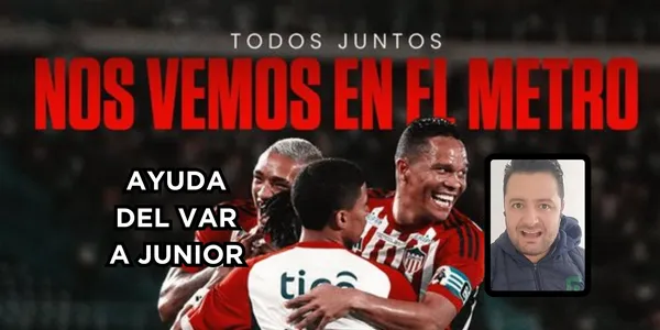 Opinión sobre el caso del VAR y el Junior FC. Foto tomada de Junior FC en Twitter, logo Wikipedia.