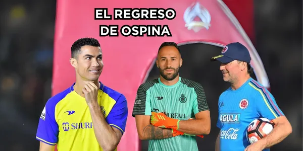 Ospina volvería a jugar. Foto de Cristiano tomada de DAZN, Ospina de Footy Renders y Lorenzo de Comutricolor.