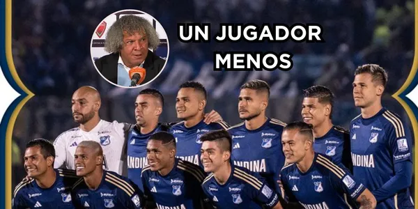 Otra baja en Millonarios FC. Foto de Twitter @MillosFCoficial y captura de pantalla de rueda de prensa DIMAYOR.