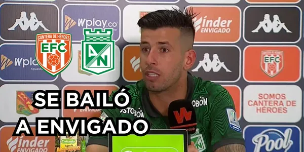 Pablo Ceppelini en la rueda de prensa de Atlético Nacional. Foto tomada de rueda de prensa DIMAYOR.