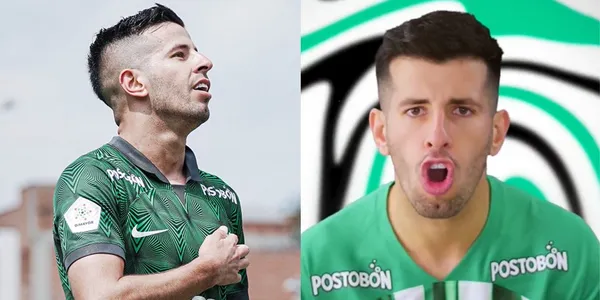 Pablo Ceppelini jugando con Atlético Nacional. Foto tomada de Twitter Nacional.