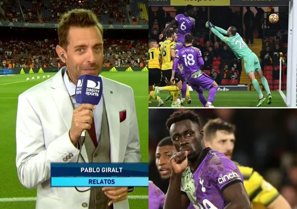 Pablo Giralt no pudo dejar pasar por debajo de la mesa el primer gol colombiano de 2022, el cual fue anotado por Davinson Sánchez con el Tottenham.