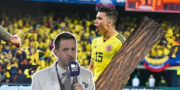 Pablo Giralt reaccionó al gol de Mateus Uribe en la Selección Colombia contra la Selección Uruguay.