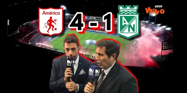 Pablo Giralt reaccionó por el baile del América de Cali contra Atlético Nacional.