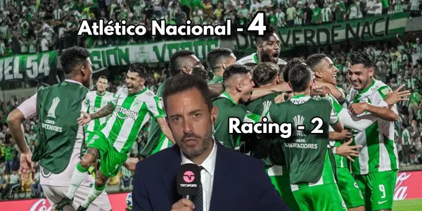 Pablo Giralt reaccionó a la victoria de Atlético Nacional contra Racing Club.