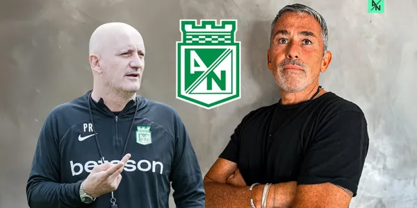 Pablo Repetto el DT de Atlético Nacional y Gustavo Fermani el Director Deportivo