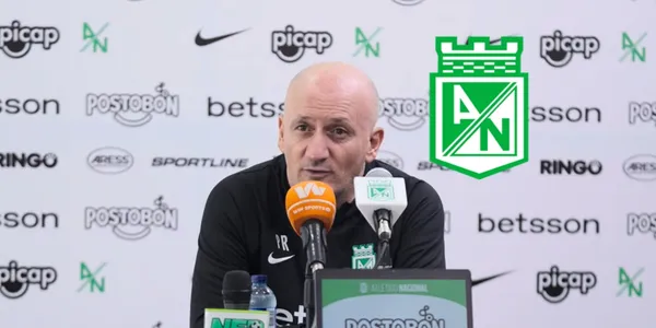 Pablo Repetto en la rueda de prensa. Foto tomada de la rueda de prensa de Nacional en YouTube.