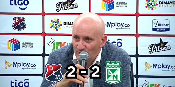 Pablo Repetto habló tras el empate de Atlético Nacional contra el DIM
