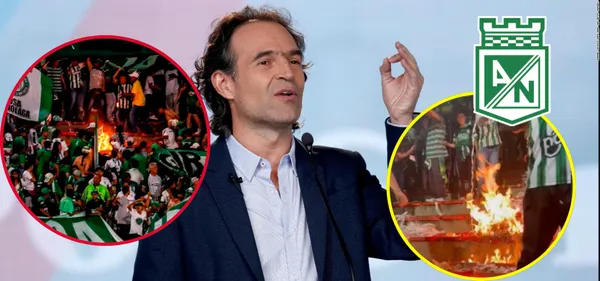 Para que aprenda barra Los Del Sur de Nacional y lo que hizo Federico Gutiérrez (Foto tomada El Colombiano, CNN, El Deportivo)