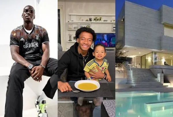 Paul Pogba presume una gran propiedad, mientras Juan Guillermo Cuadrado no va tanto en esa onda de su amigo francés.