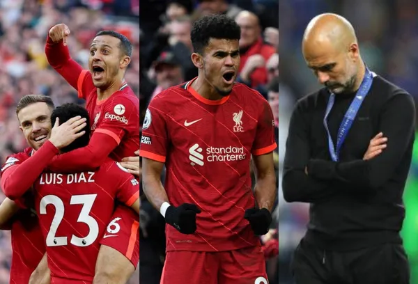 Pep Guardiola desde la distancia tenía un resultado parcial que lo beneficiaba en el partido del Liverpool; pero no contó con lo que haría Luis Díaz para inspirar a sus compañeros.