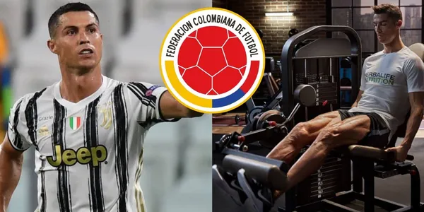 Pese a dejar el fútbol sigue en actividad física y en las redes lo comparan con Cristiano Ronaldo que se entrena al más alto nivel