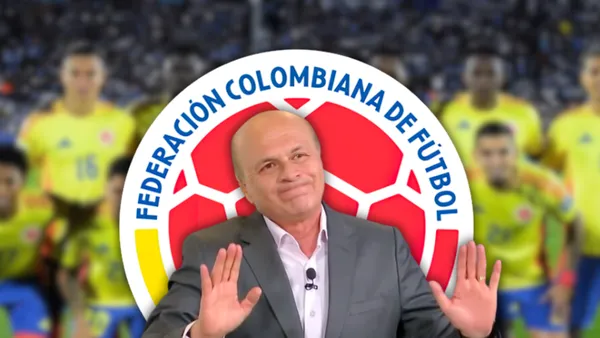 Picante: Carlos Antonio Vélez y un nuevo dardo a la Selección Colombia Foto: FCF, Escudoteca y Captura de Win Sports