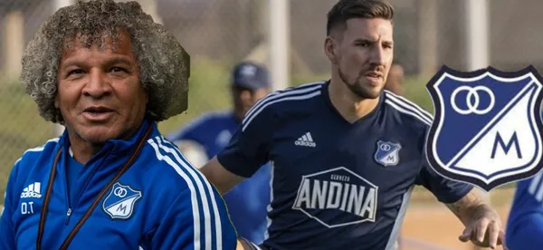 Pinta para goleador y lo que dijo Santiago Giordana tras debutar con Millonarios