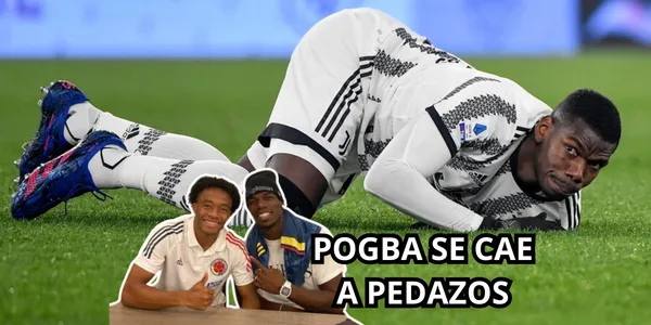 Pogba recibió una mala noticia. Foto de Pogba tomada de Leparisien y Cuadrado de Tribuna.com