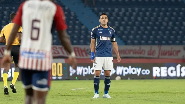 Polémica en El Campín: Aficionado pide la cabeza de Falcao. Foto: Instagram