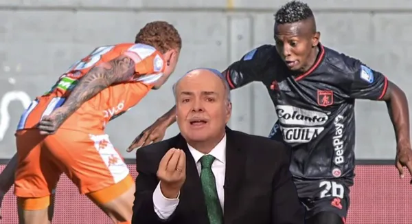 Polémico arbitraje en el duelo del América, Iván Mejía no se quedó callado. FOTO: Futbolred