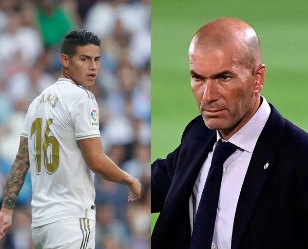 Por fin habló James Rodríguez y reveló todo lo que pasó con Zinedine Zidane y la razón por la que el entrenador del Real Madrid lo dejó fuera.