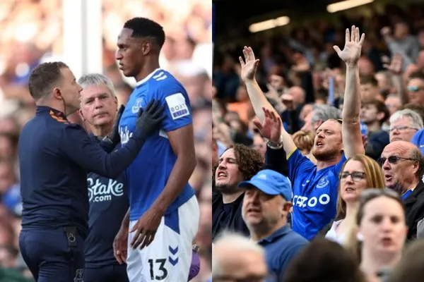 Por los malos resultados del Everton los hinchas encararon a Yerry Mina y arremetieron contra toda la plantilla, el colombiano tuvo que comprometerse con ellos.