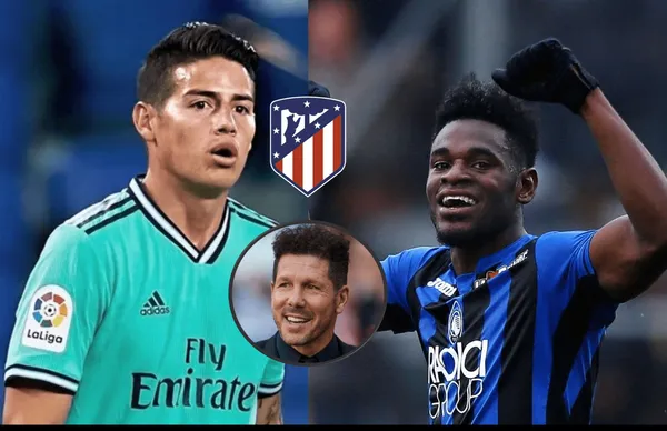 Por pedido exclusivo de Diego Simeone, Atlético de Madrid deberá desembolsar una cifra gigante para fichar a Duván Zapata y James Rodríguez