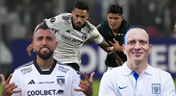 Postales del último duelo entre Alianza Lima vs Colo Colo, al lado Arturo Vidal y Alejandro Restrepo. FOTO: La República