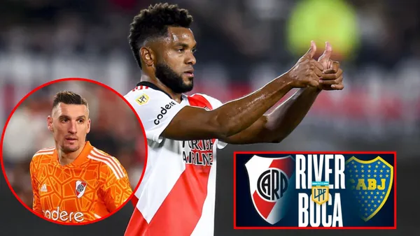 Previo River Plate vs Boca Juniors, así se rindió Armani ante Miguel Ángel Borja