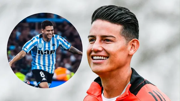 Quintero y James Rodríguez. Foto: redes de Quintero y James Rodríguez.