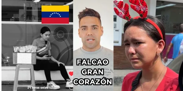 Radamel Falcao ayudó a un joven de Venezuela que la estaba pasando muy mal en este momento.