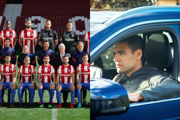 Radamel Falcao hoy en día maneja un auto “económico” en comparación a lo que presumen los jugadores de su ex equipo el Atlético de Madrid.
