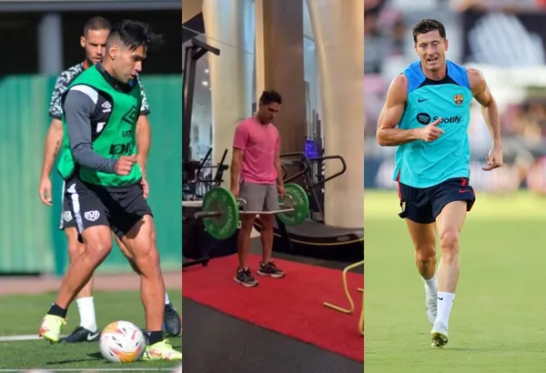 Radamel Falcao está a tope con el Rayo Vallecano y anda entrenando a lo Robert Lewandowski para brillar en esta nueva campaña en España.