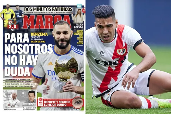 Radamel Falcao fue criticado en la opinión de uno de los periodistas del Diario Marca Colombia.