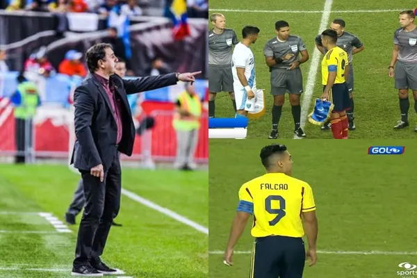 Radamel Falcao fue uno de los jugadores titulares de la Selección Colombia contra la Selección Guatemala.