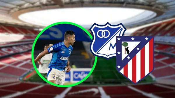 Radamel Falcao García Foto: Millonarios FC, Atleti y Escudoteca