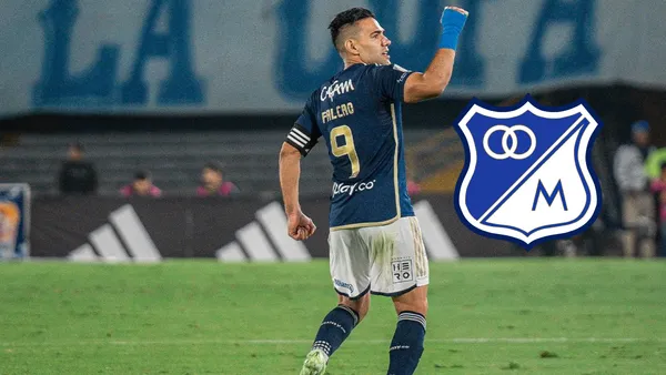 Radamel Falcao García Foto: Millonarios FC y Escudoteca