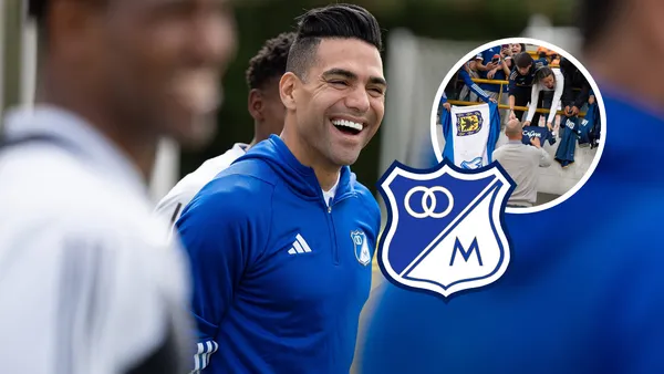 Radamel Falcao García Foto: Millonarios FC y Escudoteca