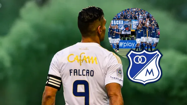 Radamel Falcao García Foto: Millonarios FC y Escudoteca