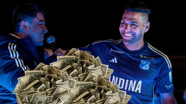 Radamel Falcao García Foto: Millonarios FC y Pexels