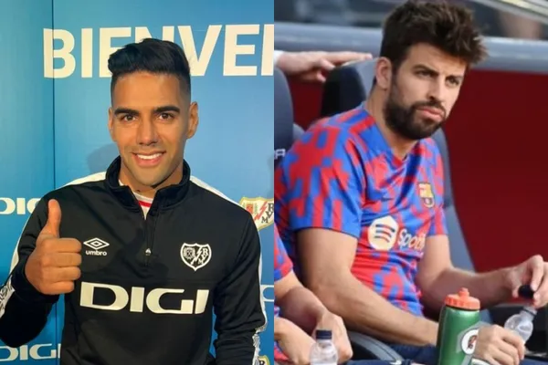 Radamel Falcao habló de un jugador del FC Barcelona y lo que representa en La Liga de España, no es Gerard Piqué.