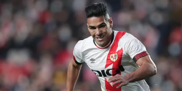 Radamel Falcao jugador del Rayo Vallecano. Foto tomada del portal Gol Caracol.