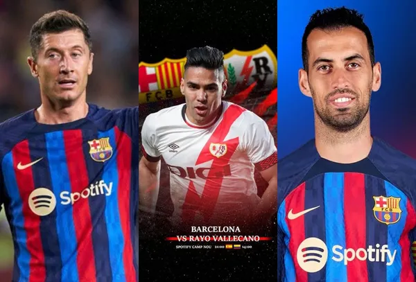 Radamel Falcao jugó contra el FC Barcelona y sufrió una jugada sucia por parte de Sergio Busquets.