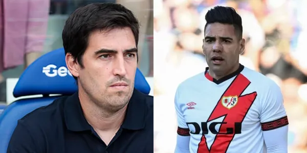 Radamel Falcao no la pasa bien en el Rayo Vallecano de España.