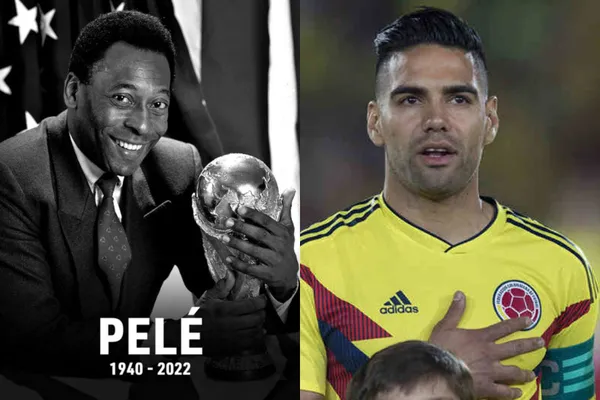 Radamel Falcao lamentó la muerte del Rey Pelé y manifestó sus condolencias hacia el astro carioca.