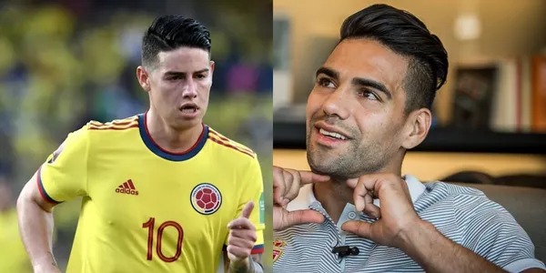 Radamel Falcao le da una lección de humildad a su paisano James Rodríguez.